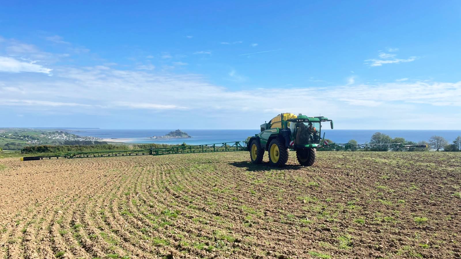 tractor in field